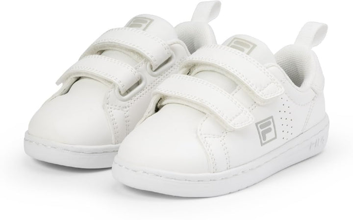 FILA Unisex Kinder Crosscourt 2 Nt Velcro TDL Sneaker 27 EU Weiss, 27 EU Weiß