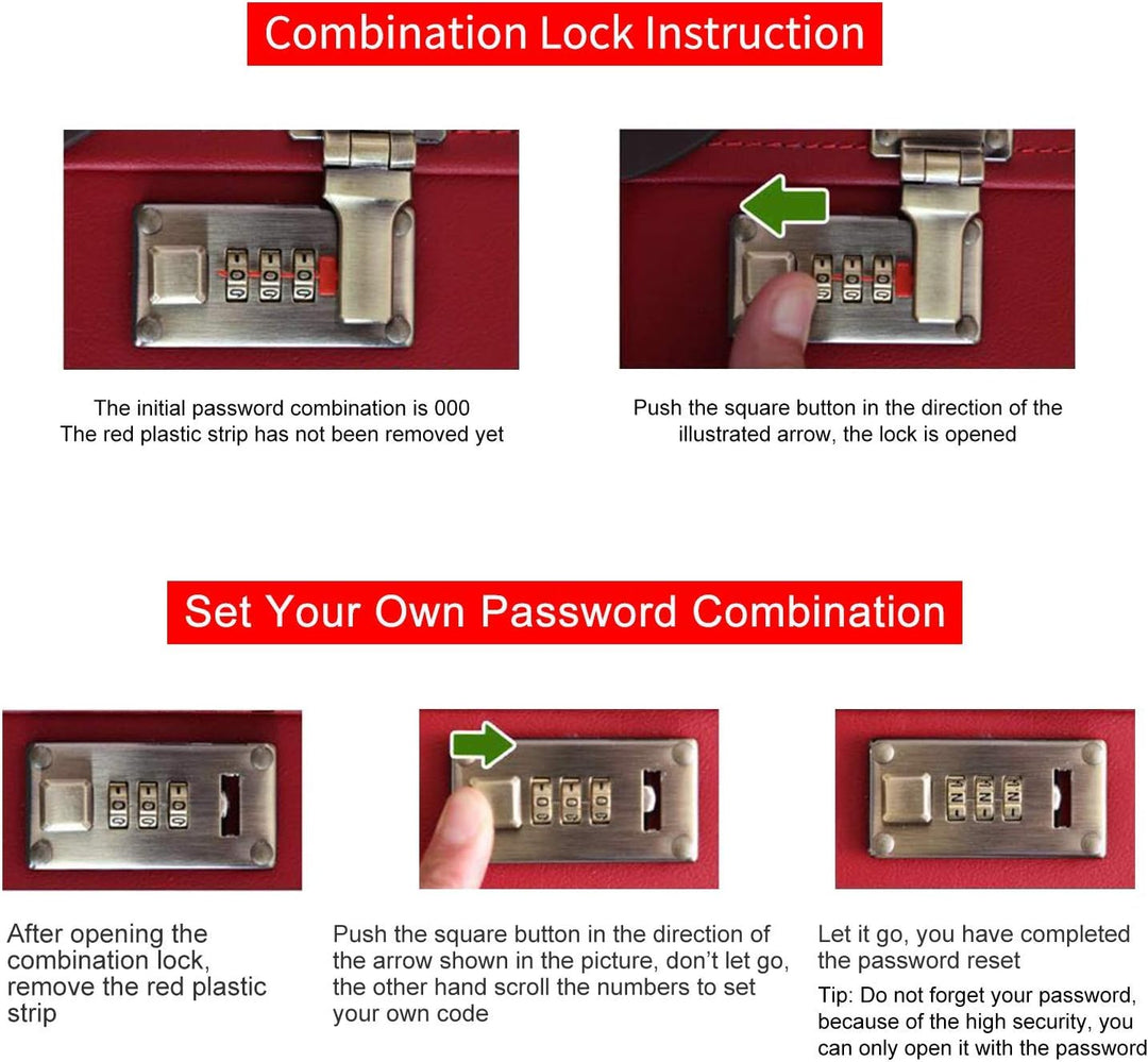 urecity Kosmetikkoffer mit Spiegel Beauty Case Hartschale Vintage Schminkkoffer Leder Kosmetikkoffer