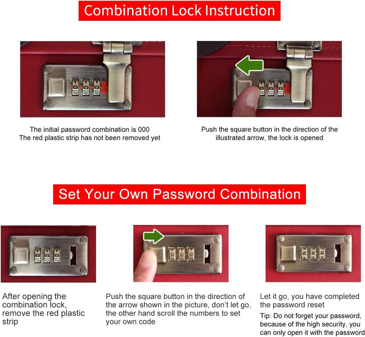 urecity Kosmetikkoffer mit Spiegel Beauty Case Hartschale Vintage Schminkkoffer Leder Kosmetikkoffer