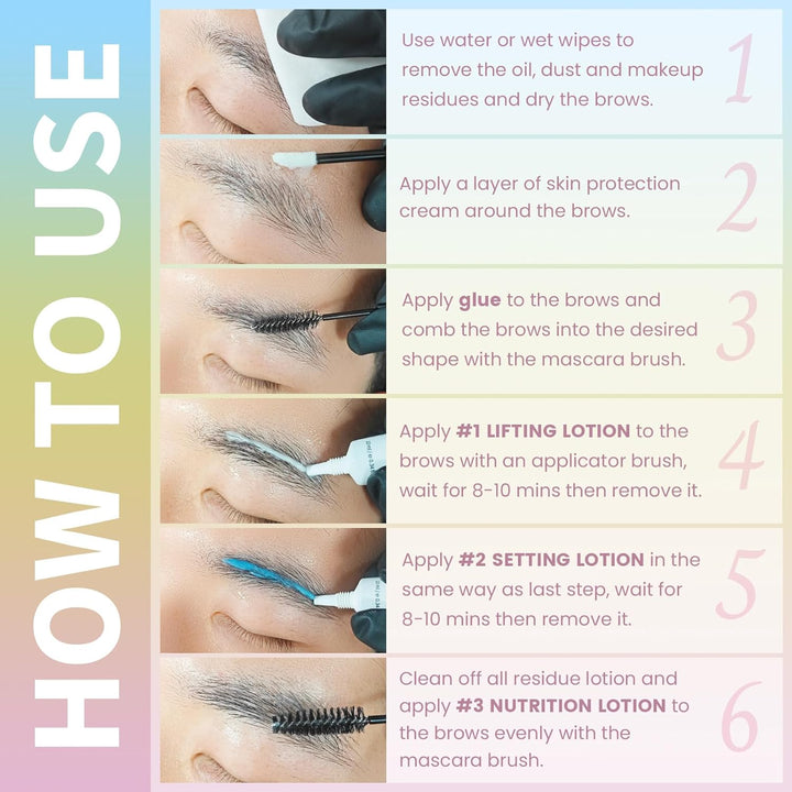 Libeauty Wimpernlifting Set, 10ml Lash Lifting Kit, Präzise Kontrolle Der Lotionmenge, Röhrenförmige