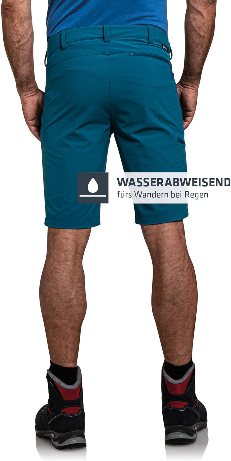 Schöffel Herren Shorts Folkstone, vielseitige kurze Wanderhose mit verstellbarem Bund, Outdoor Hose