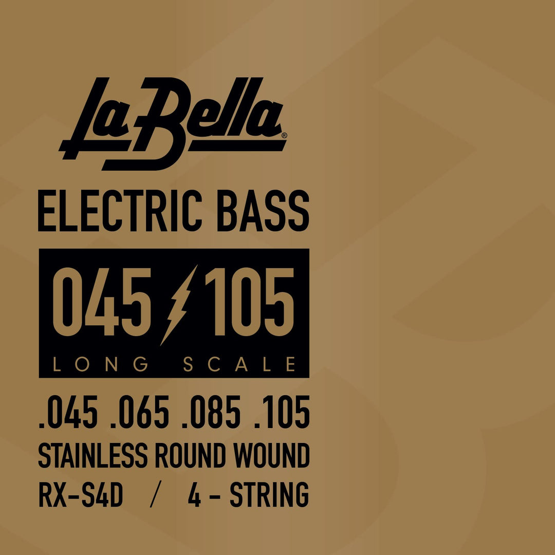 La Bella Strings »RX SERIES STAINLESS STEEL - RX-S4D - E-BASS« Saiten für E-Bass - Stainless Steel -