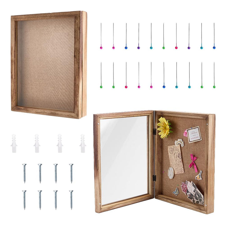 FINGERINSPIRE 2 Stück Schattenbox Rahmen Aus 355x278x56mm Starkem Holzverstärktem Zur Aufbewahrung v
