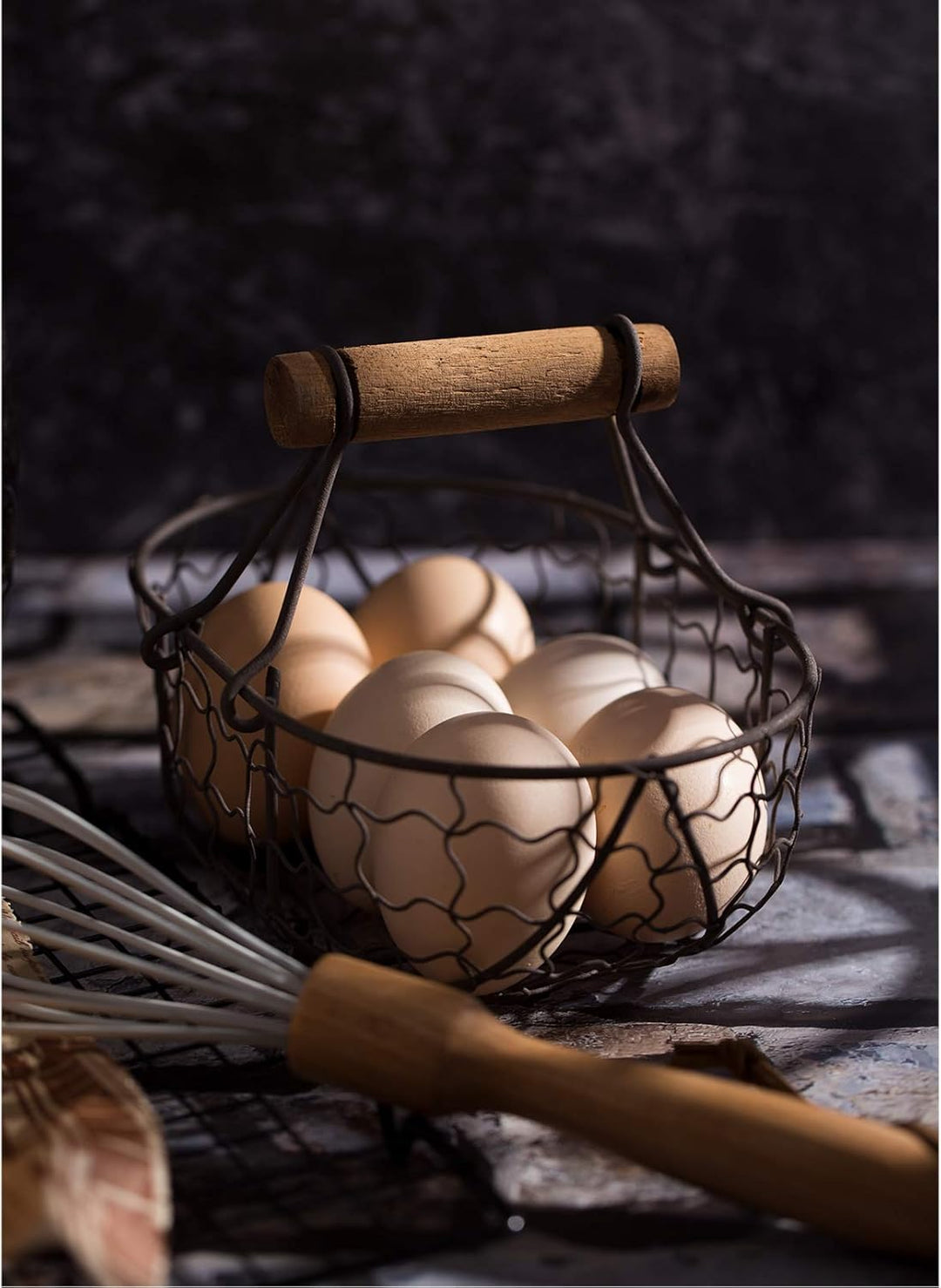 Selens 2 in 1 Hintergrund Fotografie Food Backdrop 56x88cm, Flat Lay Tischplatte Doppelseitiger Hint