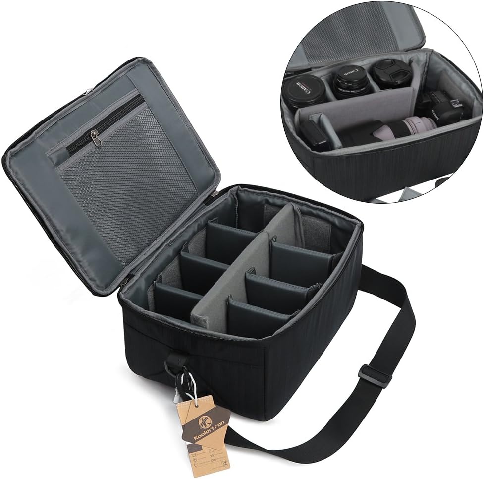 Koolertron Kameratasche DSLR-Kamera Einsatz Tasche Geldbörse Universal Liner Objektivtasche Trennwan