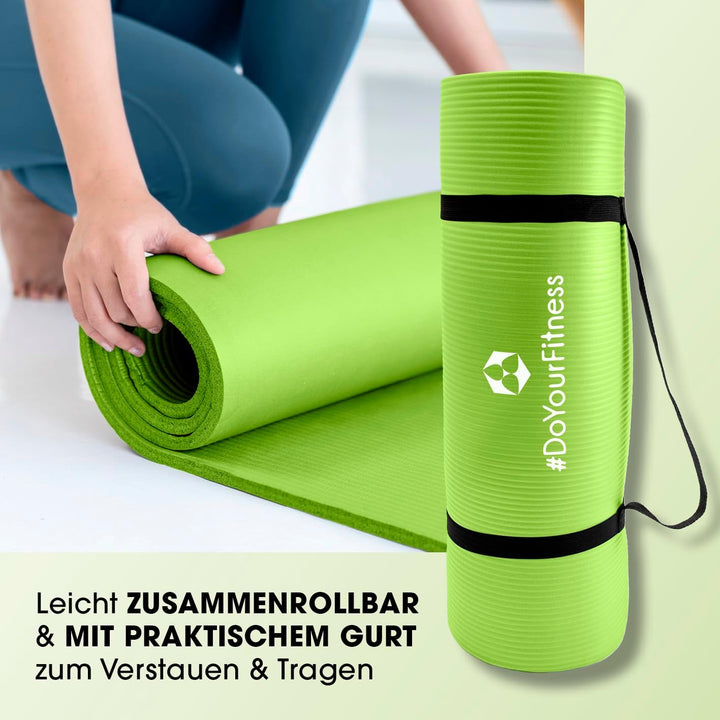 #DoYourFitness Yogamatte rutschfest | 183cm x 61cm oder XXL 190cm x 100cm | Stärke von 0,8cm bis 2cm
