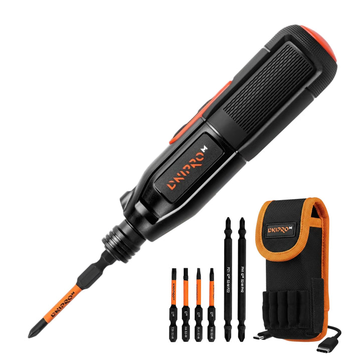 Elektroschrauber – Akku-Schrauberset – CSD-36X – Mini 3,6 V, LED, USB-C, 280 U/min – Koffer mit magn