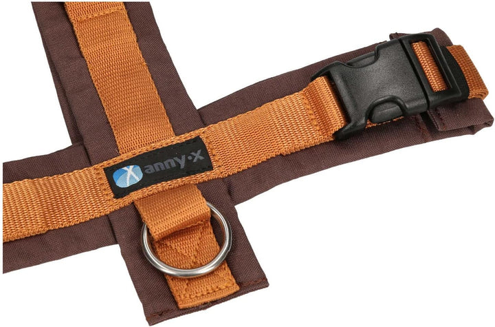anny-x Brustgeschirr Fun braun Bernstein - Gr. XS Extra Small Regular, Extra Small Regular
