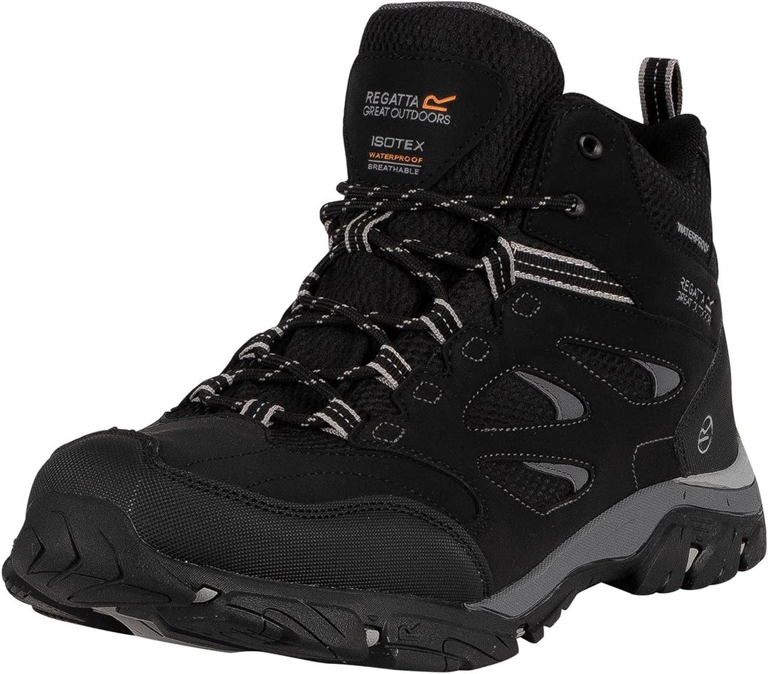 Regatta Herren Holcombe Iep Mid Rise Trekking & Wanderstiefel 44 EU Black Granit, 44 EU Black Granit