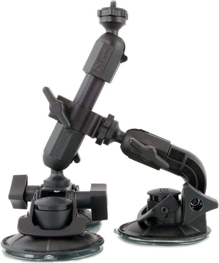 Delkin Fat Gecko Triple Mount Saugstativ & Halterung für Digitalkameras Fat Gecko Bundle mit Halteru