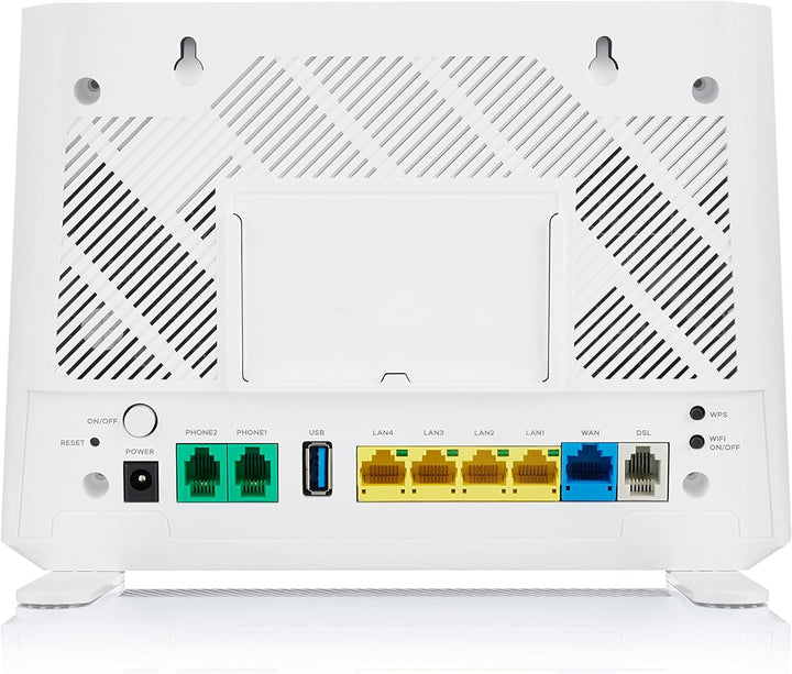 ZYXEL DX3301-T0-EU02V1F WiFi 6 AX1800 VDSL2 5-Port SUPER VECTORING Gateway (Upto 35B) and USB