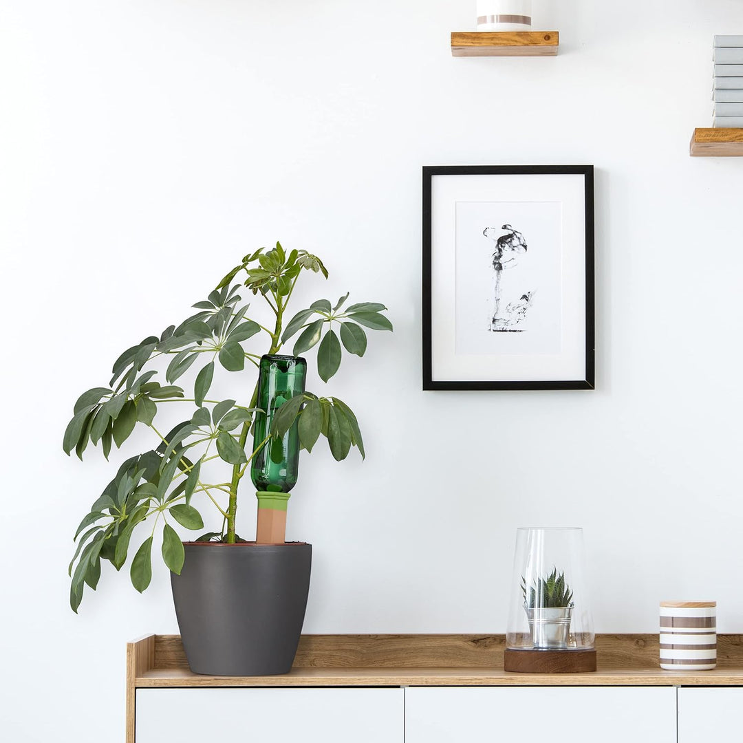 Relaxdays Tonspitzen Bewässerung, 4er Set, Giesskegel für 1,5 l PET Flaschen, für Balkonkästen & Top