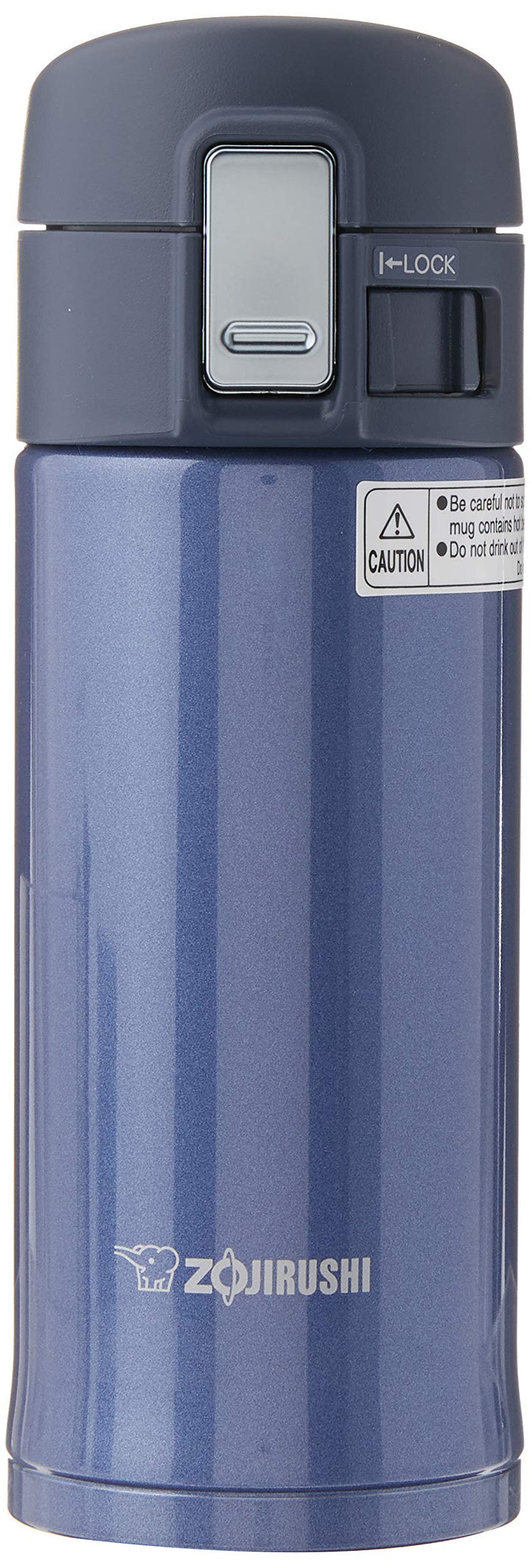 Zojirushi Edelstahlbecher, 340 ml, Rauchblau 12 oz Blau - Smoky Blue, 12 ounces Blau - Smoky Blue