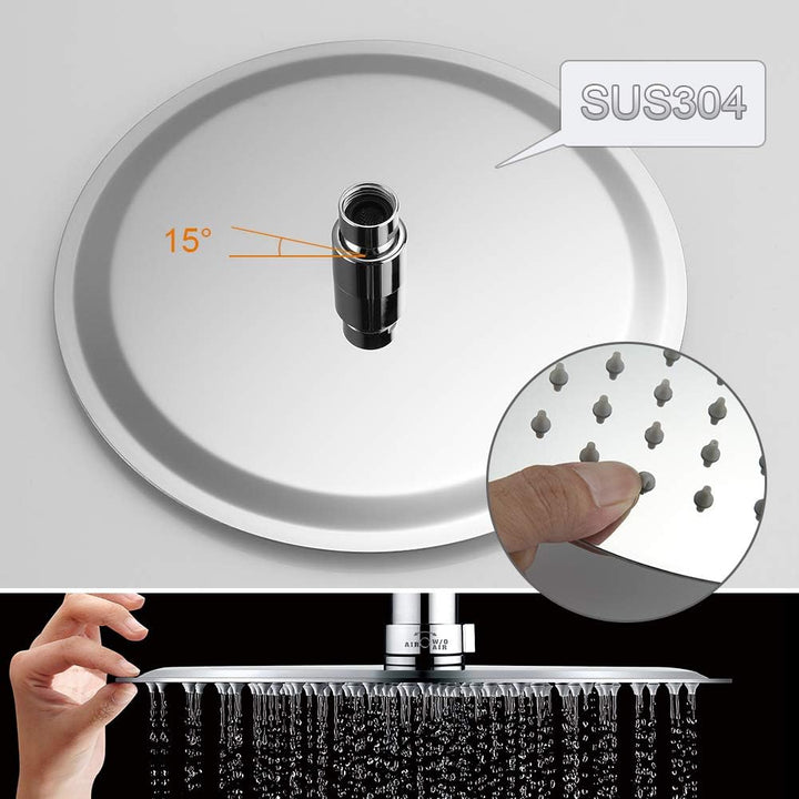 GRIFEMA COLUMNAS-G7005 | Duschsystem ohne Armatur, Brauseschlauch, Handbrause, Brausehalter, Duschst