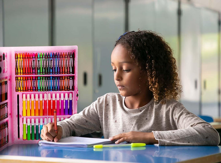 ISO TRADE Komplettes Malset im Koffer für Kinder 168 Einzelteile Mal- und Zeichenzubehör für Anfänge