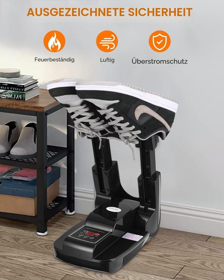 Exyvox Schuhtrockner Elektrisch,Fusswärmer,Schuhheizung Schuhwärmer Heizung mit Timer und Antibakter