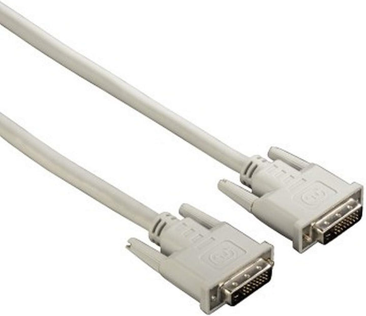 Hama 20156 Pack 10 Kabel DVI Dual Link männlich/männlich 1,8 m schwarz/grau