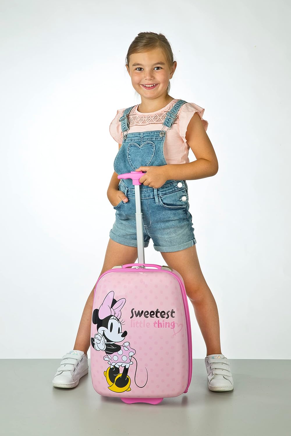 Undercover Kinder Hartschalen Trolley Handgepäck, 2 Rollen, 20 x 44 x 33 cm - 23 l, Motiv: Minnie Mo