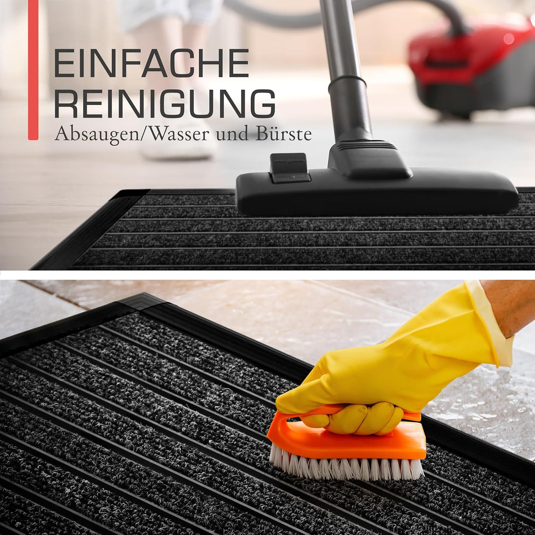 bomoe Fussabtreter Aussenbereich Alu Fussmatte 50x80 cm AluGant Haustür Fussabtreter Aussen Schuhabs