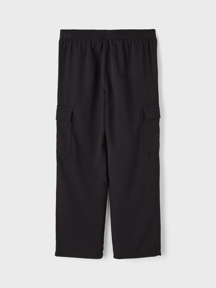 NAME IT Girl Cargohose Straight Fit, Schwarz