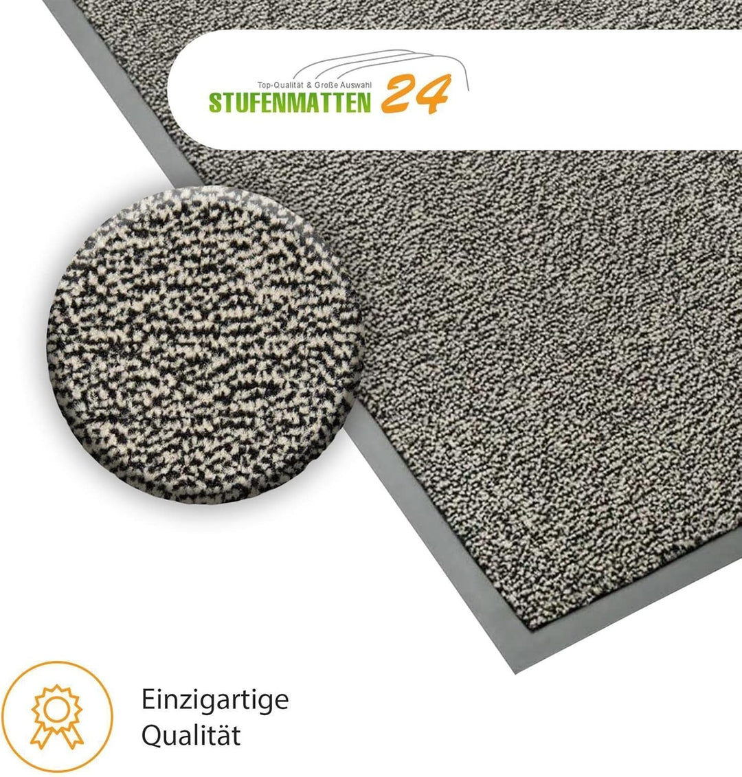 Kettelservice-Metzker® Schmutzfangmatte | Sauberlaufmatte | versch.Farben & Grössen | beige-schwarz