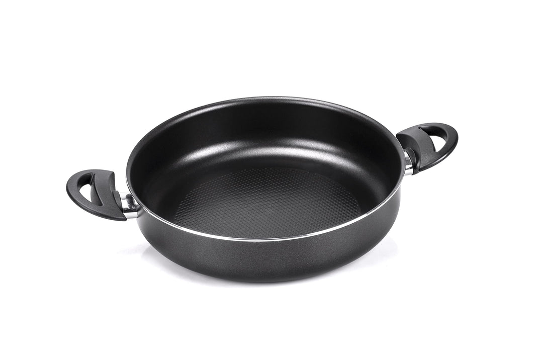 Moneta Gea Topf mit 2 Griffen, 28 cm, 100% recyceltes Aluminium, für jede Kochplatte inklusive Induk