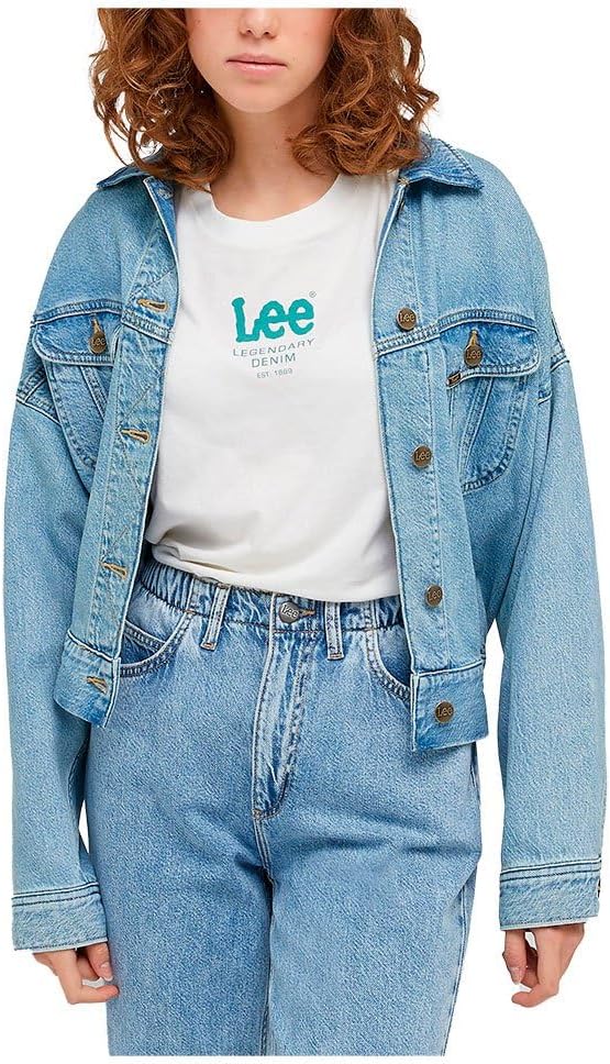 Lee Damen Batwing Rider Denim Jacket L DEADLY SKIES, L DEADLY SKIES