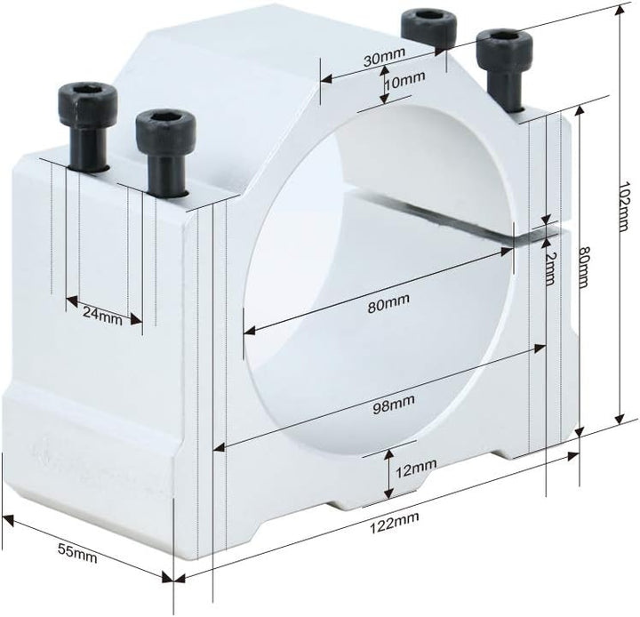 CNC-Spindelmotor 2,2 kW, 2200 W, 220 V, 400 Hz, 24000 U/min, wassergekühlte Spindel mit 2,2 kW, VFD