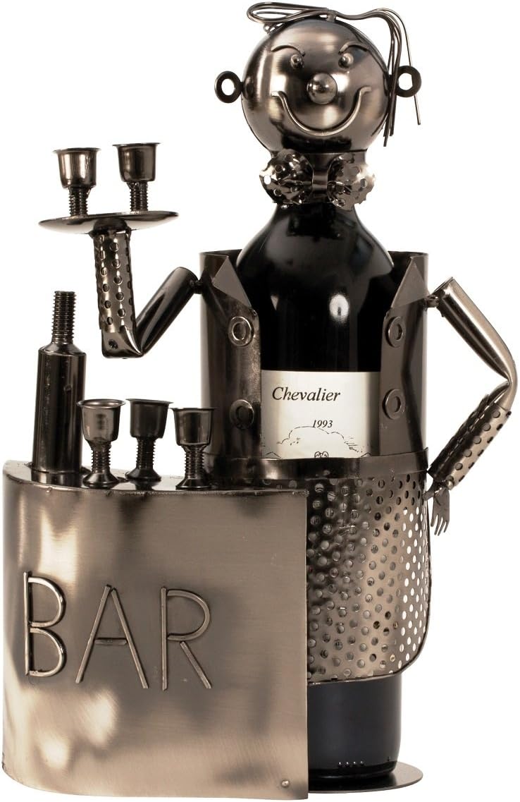 Barkeeper Flaschenhalter aus Metall Flaschenständer Weinhalter