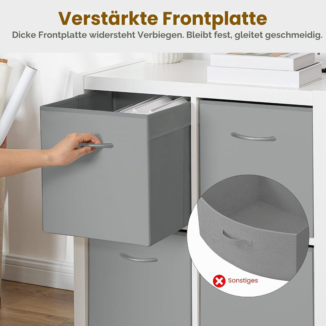 StorageWorks Aufbewahrungswürfel aus Stoff, faltbare Ordnungsboxen für Würfelregal, Aufbewahrungswür