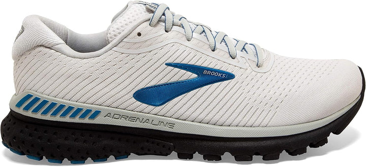 Brooks Adrenaline Gts 20, Laufschuhe für Herren 48.5 EU Weiss Grau Tiefwasser, 48.5 EU Weiss Grau Ti