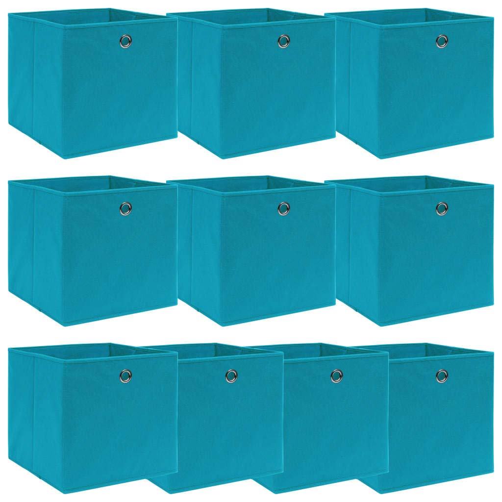 WIFESE 10 Stück Aufbewahrungsbox 32X32X32 cm Faltbox Mit Fingerloch Storage Boxes Faltbarer Organize