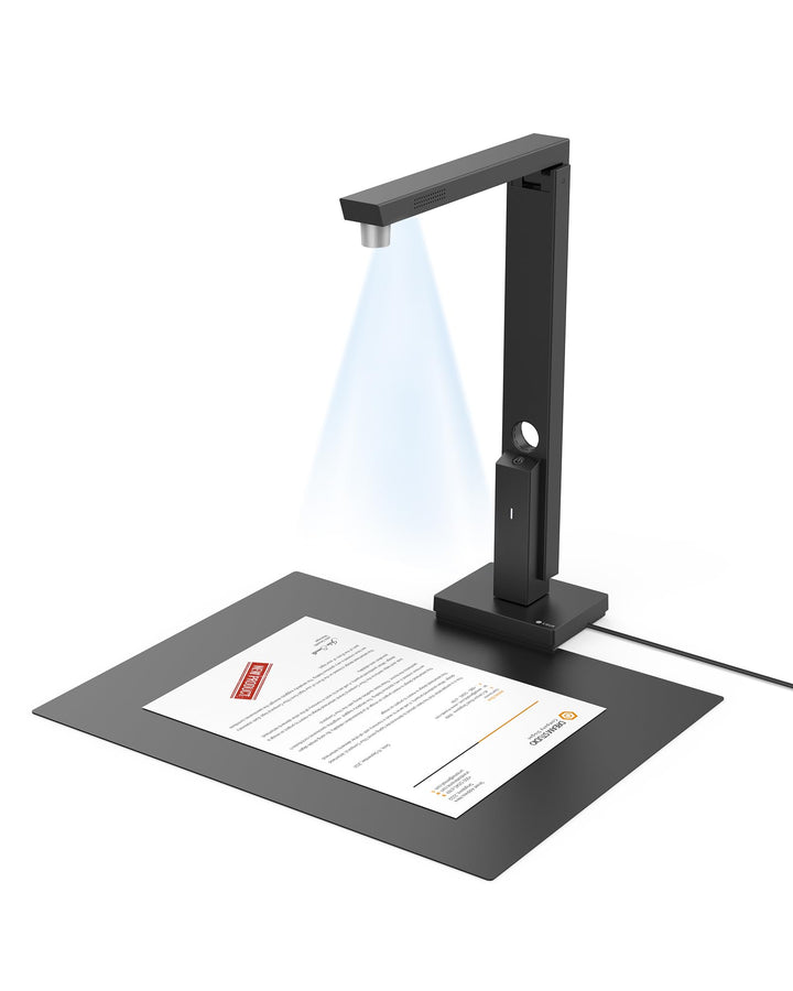 CZUR 8MP USB-Dokumentenkamera und Visualizer, A4 Dokumentenscanner tragbarer Scanner, für Lehr- und