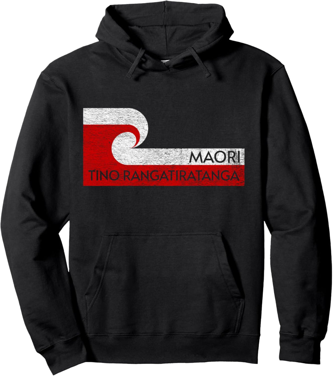 Neuseeländische Maori-Flagge TINO RANGATIRANGA Pullover Hoodie