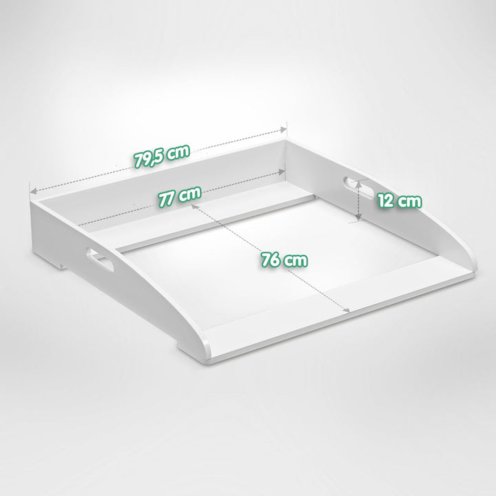 CADANI Wickelaufsatz ILA – Verstellbarer Universal Wickeltisch-Aufsatz kompatibel mit IKEA Kommoden