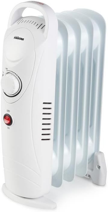Tristar Elektroheizung Ölradiator KA-5103 5 Heizrippen 500 W, 5 Heizrippen 500 W
