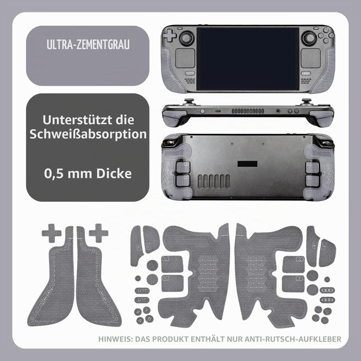 Luck&Link Controller Grip Kit für Steam Deck OLED&LCD, Texturierte Haut, Anti-Skid Sweat-Absorbent m