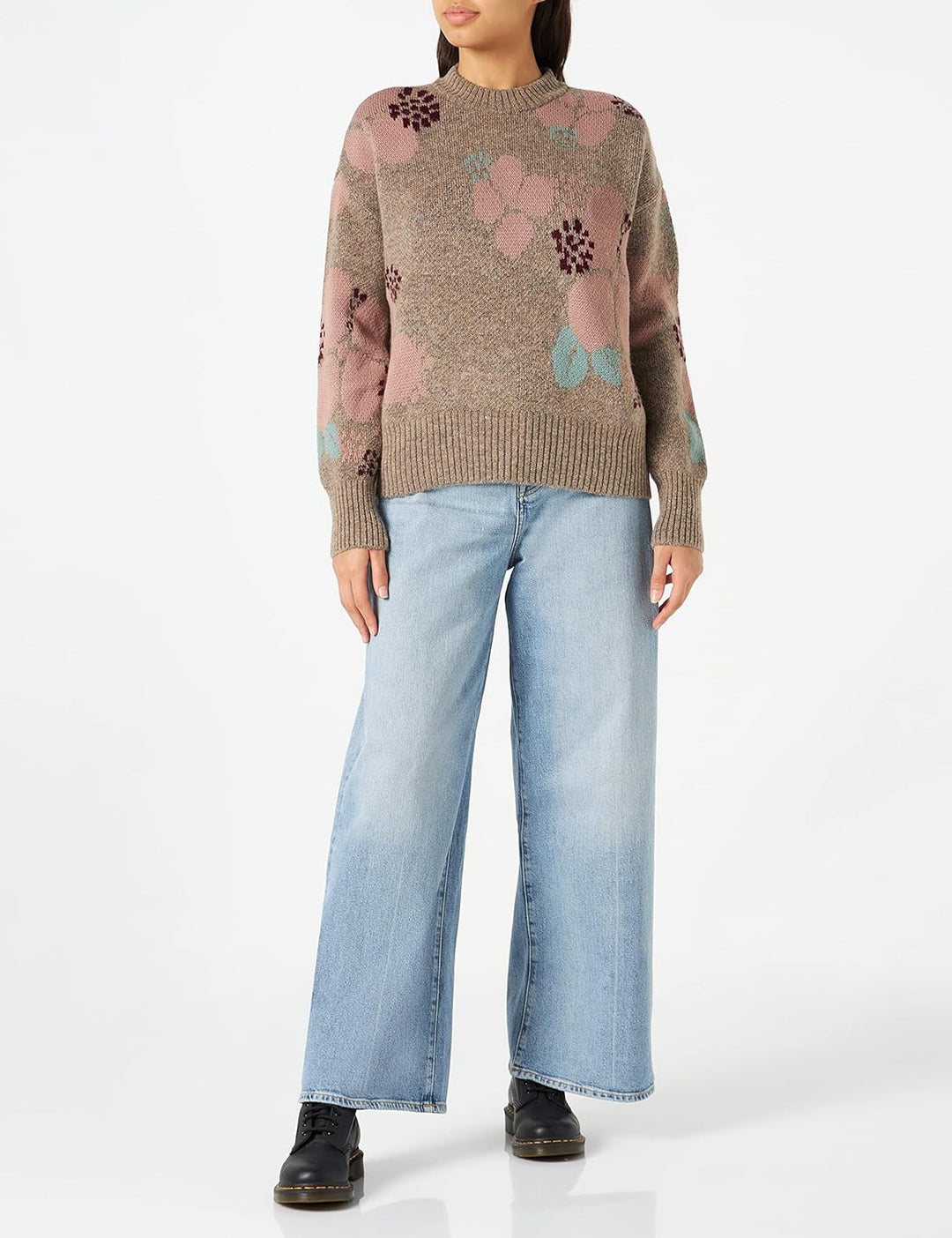 MUSTANG Damen Carla C Jacquard Pullover L Berlin Jacquard 12374, L Berlin Jacquard 12374
