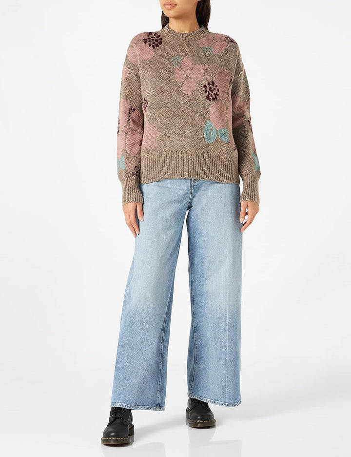 MUSTANG Damen Carla C Jacquard Pullover L Berlin Jacquard 12374, L Berlin Jacquard 12374
