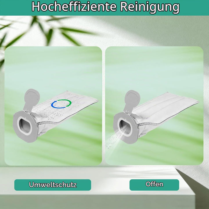 10 Stück Staubsaugerbeutel und 2 Filter für Vorwerk Kobold VK7 FP7 Premium Filtertüten Staubsauger A