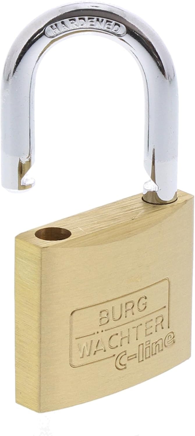 Burg-Wächter Vorhängeschloss, 3er-Set, 6 mm Bügelstärke, 4 Schlüssel, Trio 222 40 SB, 6 mm Büge