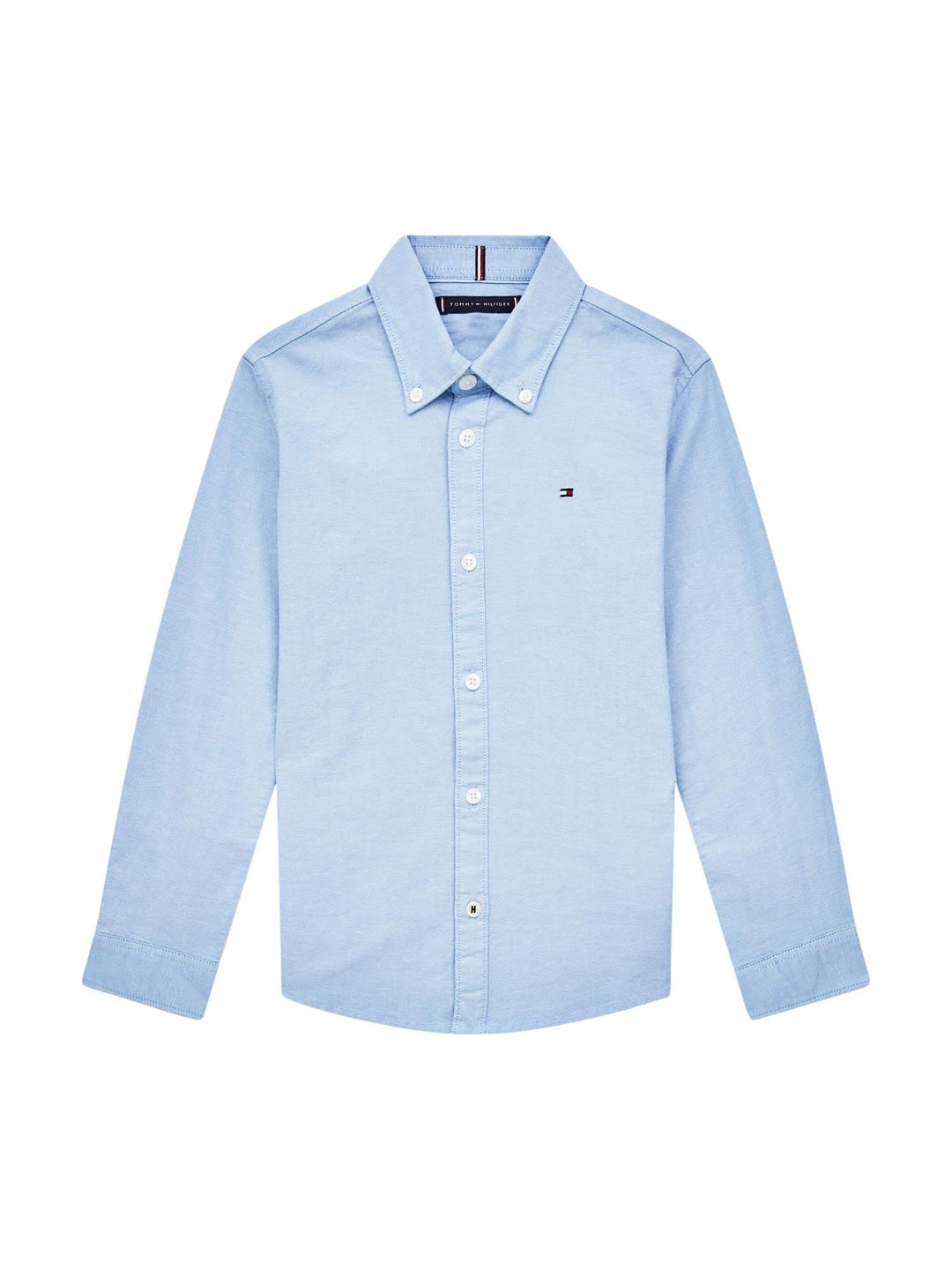 Tommy Hilfiger Jungen Hemd Oxford Stretch, Blau (Calm Blue)