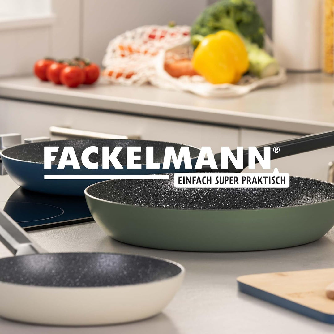 Fackelmann Balance 24cm Pfanne – Recyceltes Aluminium, Keramik-Antihaft, PFAS-frei – Induktionsgeeig