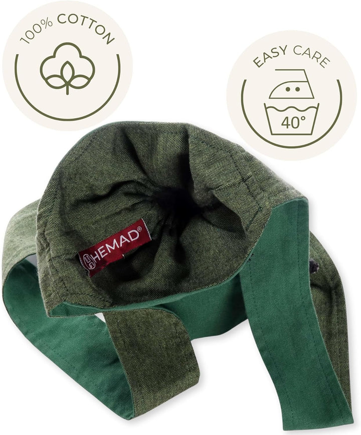 Umhänge -Tasche Klein - Baumwolle/Leinenlook Mittelalter Kleidung Grün, Grün