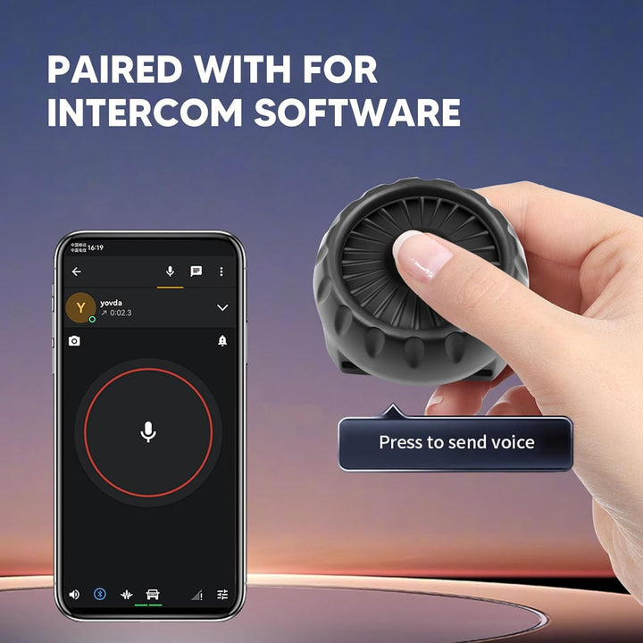 ptt Tastenschalter für Zello, drahtlose Bluetooth 5.0 IP67 Wasserdichter Kabelloser PTT-Schalter für