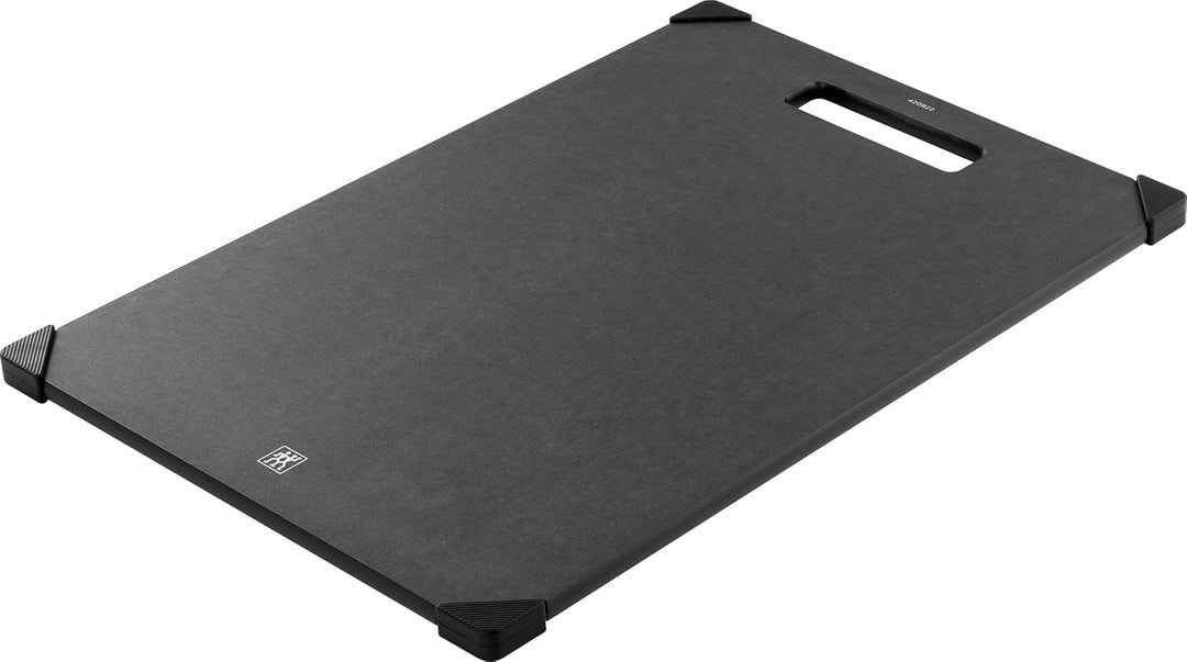 ZWILLING Schneidebrett 37 x 25 cm aus Holzfaser, Fiberholz, mit Saftrille, rutschfest, spülmaschinen