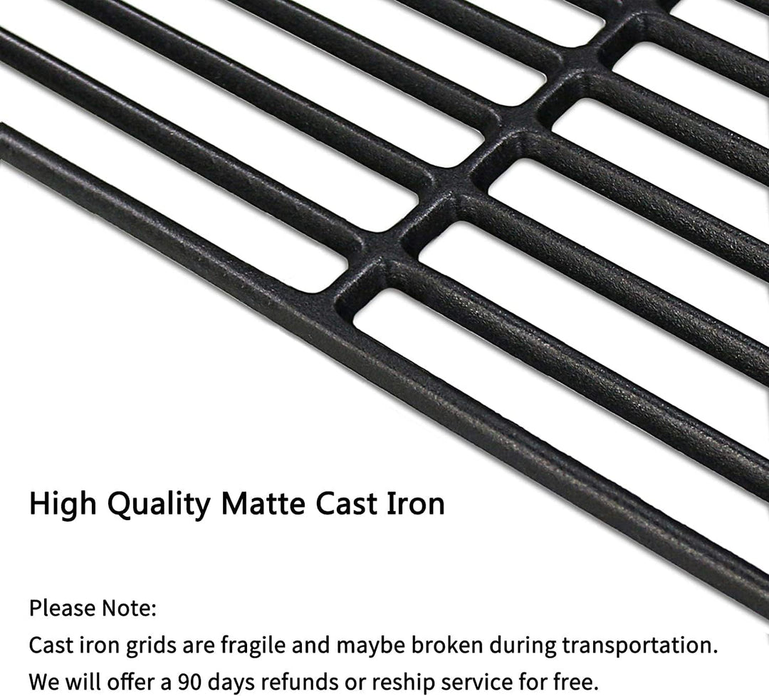 GFTIME 43 x 21CM Gusseisen Grillrost für Enders Boston 3, Enders Monroe 3 Pro, Barbecook Siesta 310,
