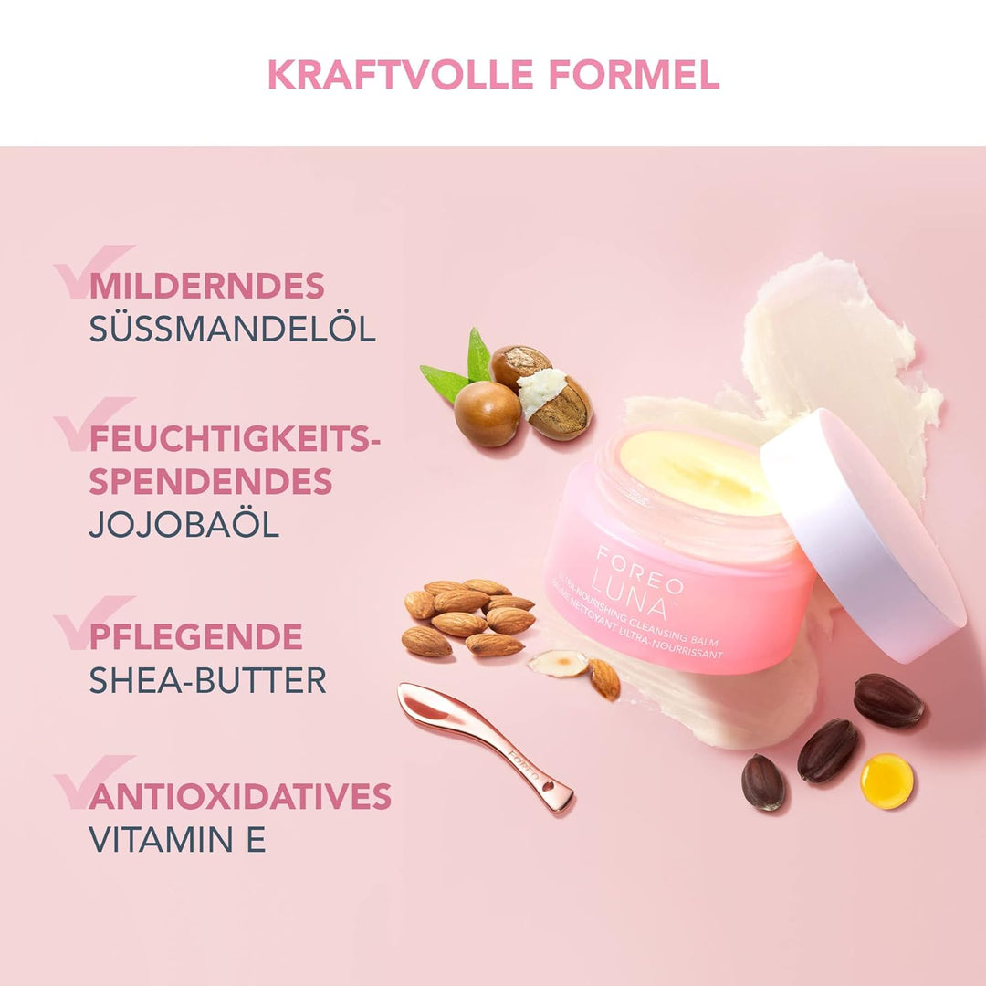 FOREO LUNA Cleansing Balm – Make-Up Entferner – Ölreiniger o. Wasser – Augen-Makeup-Entferner – Vega