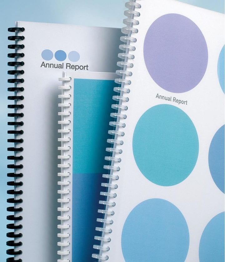 GBC 387340E ClickBind Binderücken Bis zu 145 Blatt, weiss, 16mm (50er Pack), 16mm