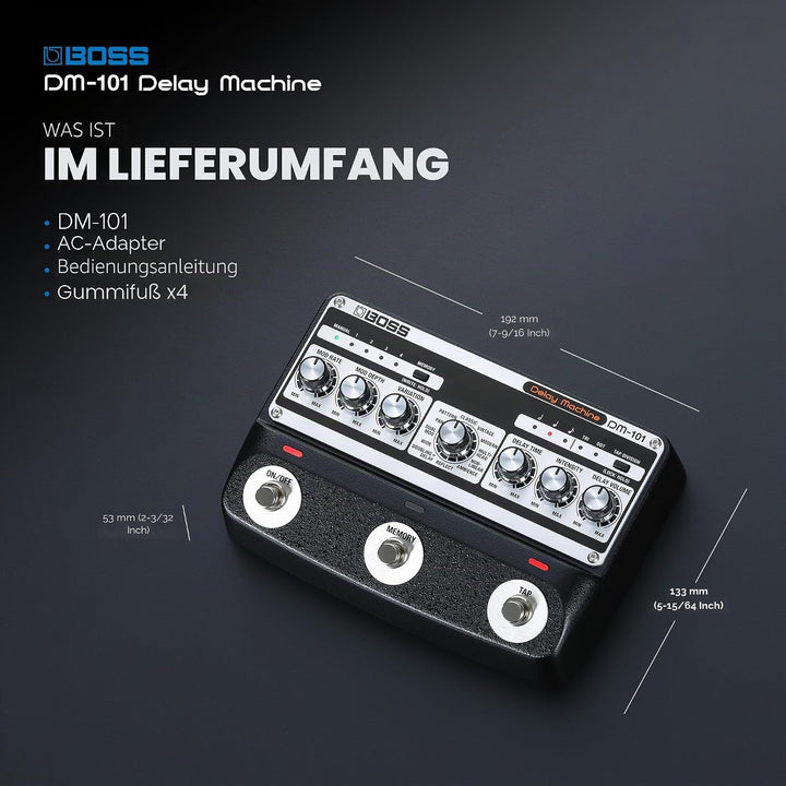 Boss DM-101 Delay Machine Analoges Effektgerät Pedal für Gitarre